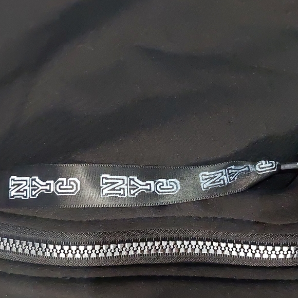 Rouge Junior Plus 2X Black Zip-up Hoodie with White Stripes on Sleeves - Picture 6 of 6